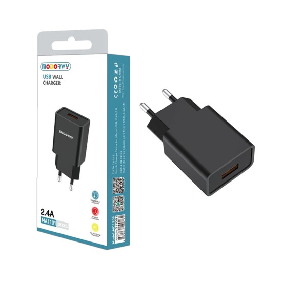 Adaptador Modorwy MA1101 5V USB 2,0 Preto